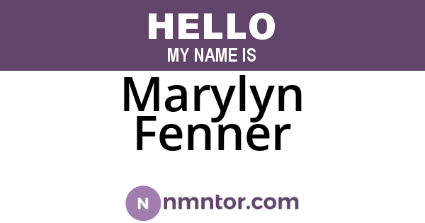 Marylyn Fenner