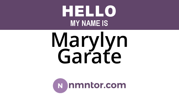 Marylyn Garate