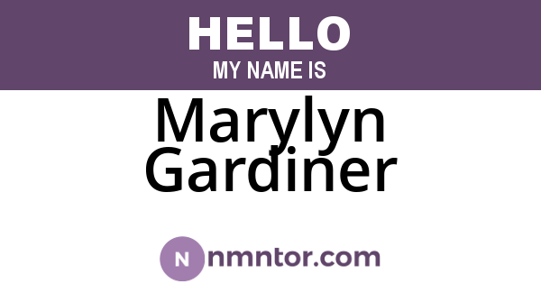 Marylyn Gardiner