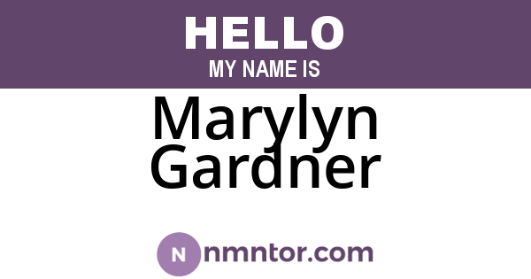 Marylyn Gardner