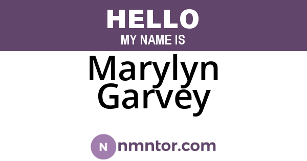 Marylyn Garvey