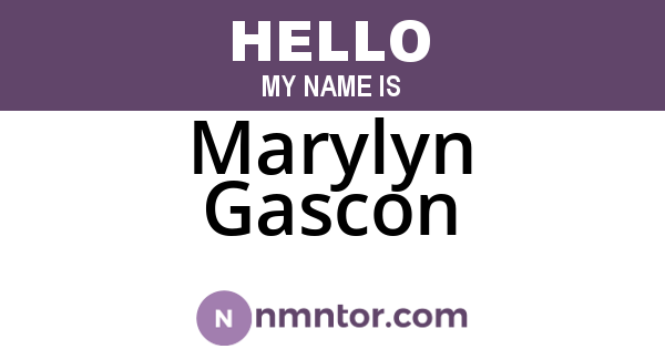 Marylyn Gascon
