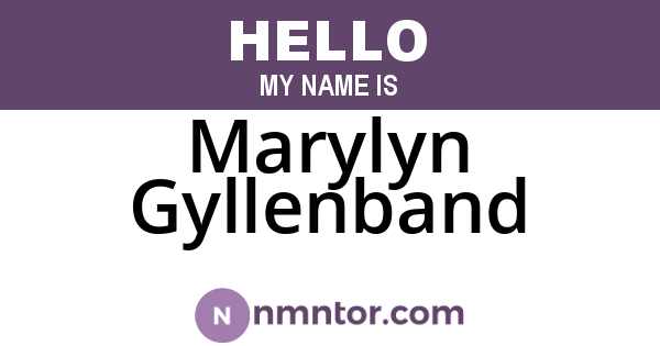 Marylyn Gyllenband