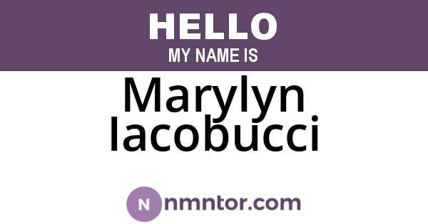 Marylyn Iacobucci
