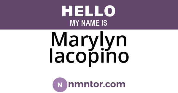 Marylyn Iacopino
