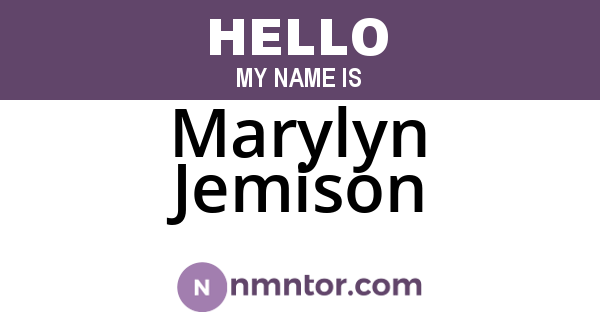 Marylyn Jemison