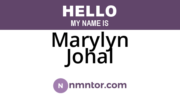 Marylyn Johal