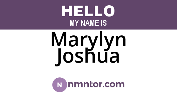 Marylyn Joshua