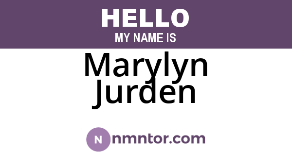 Marylyn Jurden