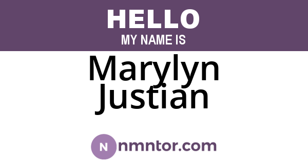 Marylyn Justian
