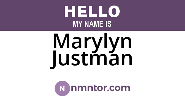 Marylyn Justman