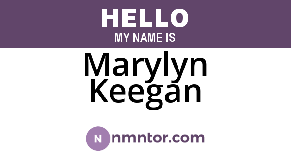 Marylyn Keegan