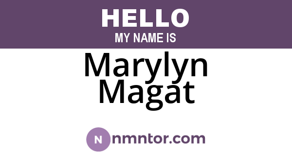 Marylyn Magat