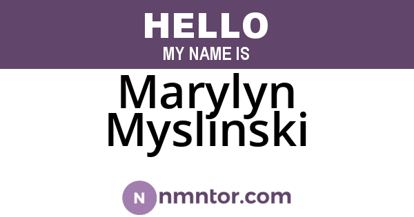 Marylyn Myslinski