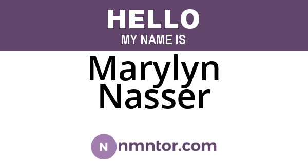 Marylyn Nasser