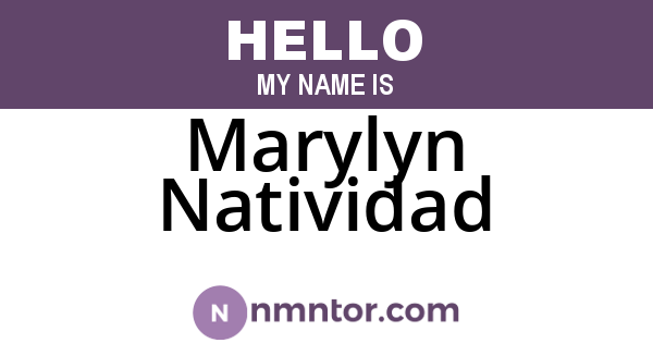 Marylyn Natividad