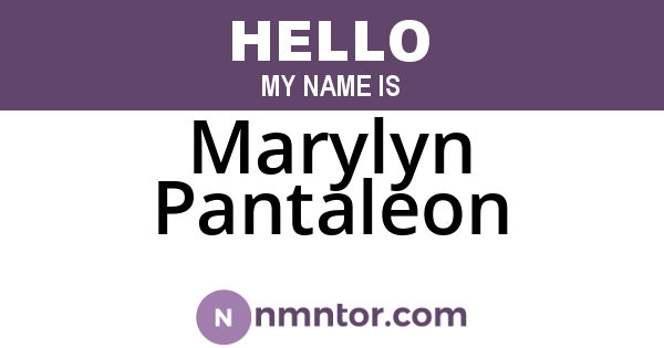 Marylyn Pantaleon
