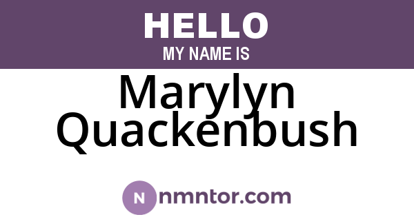 Marylyn Quackenbush