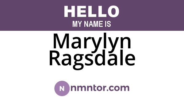 Marylyn Ragsdale