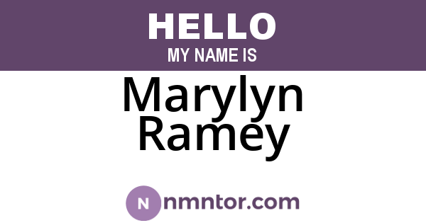 Marylyn Ramey