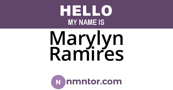 Marylyn Ramires