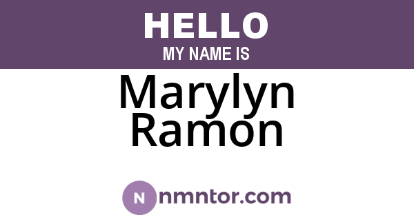 Marylyn Ramon