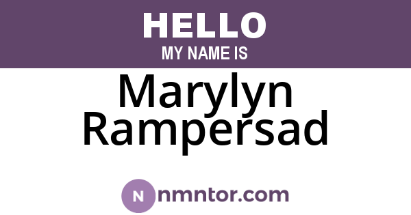 Marylyn Rampersad