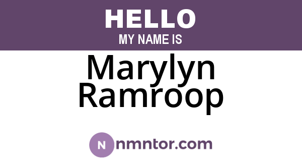 Marylyn Ramroop