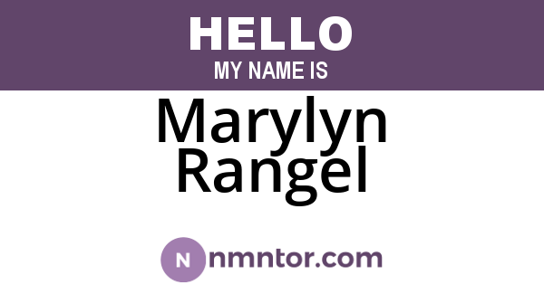 Marylyn Rangel
