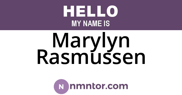 Marylyn Rasmussen