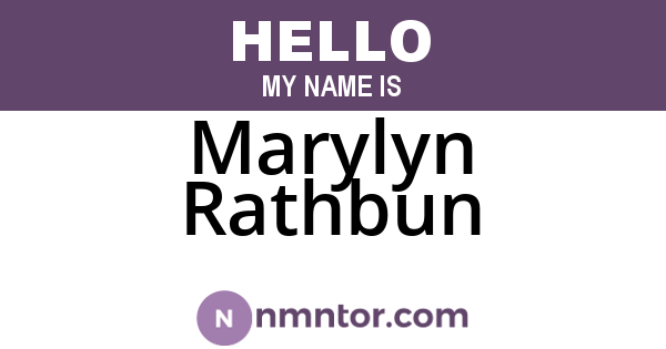 Marylyn Rathbun