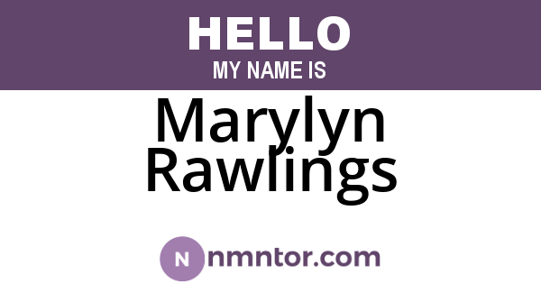 Marylyn Rawlings