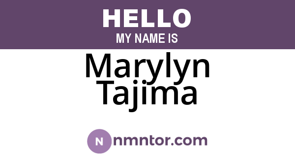 Marylyn Tajima
