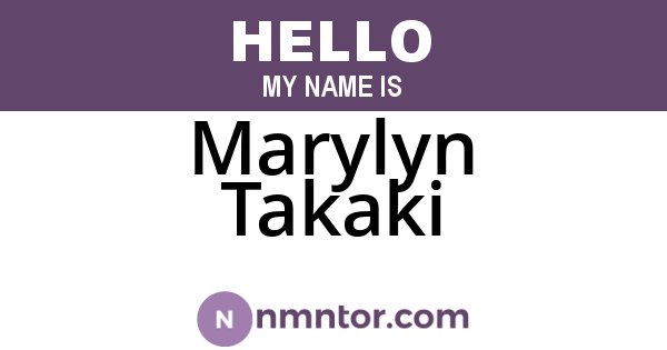 Marylyn Takaki