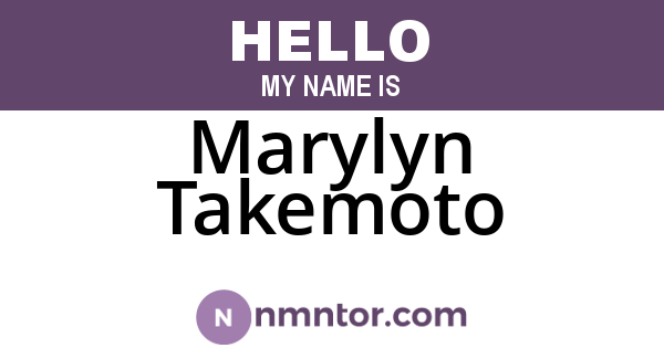 Marylyn Takemoto