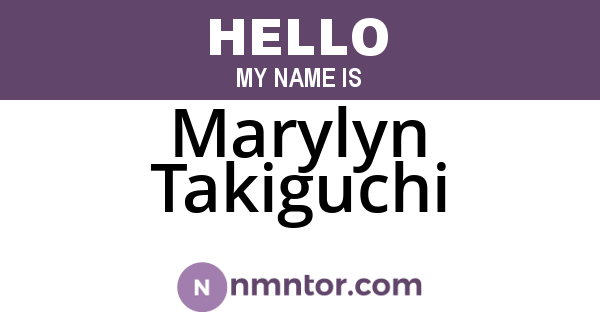 Marylyn Takiguchi