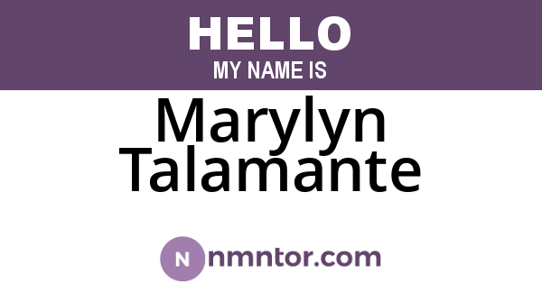 Marylyn Talamante