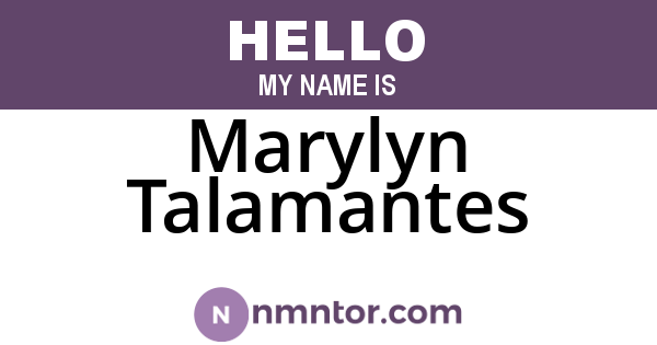 Marylyn Talamantes