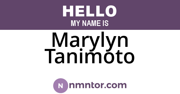 Marylyn Tanimoto
