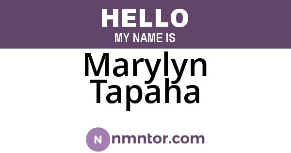 Marylyn Tapaha