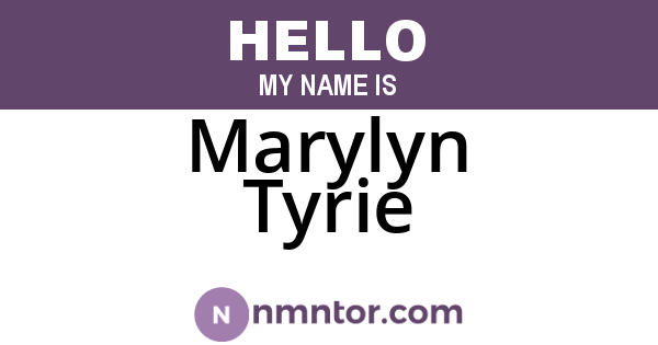 Marylyn Tyrie