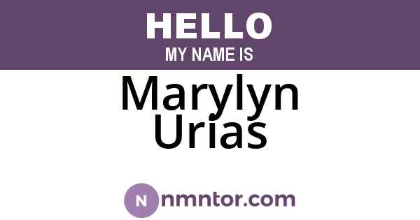 Marylyn Urias