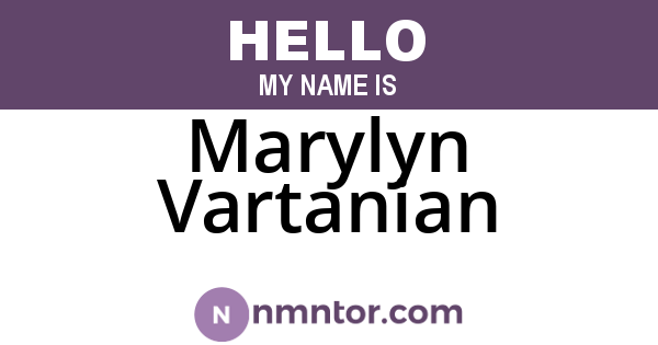 Marylyn Vartanian