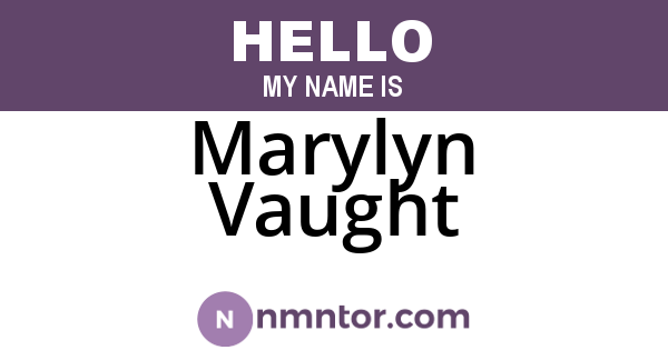 Marylyn Vaught