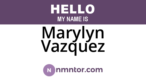 Marylyn Vazquez