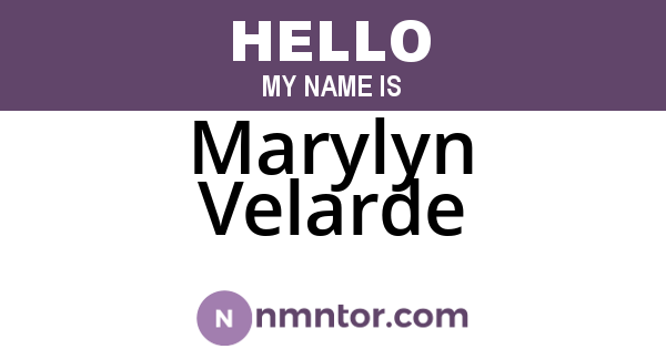 Marylyn Velarde