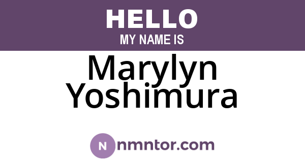 Marylyn Yoshimura