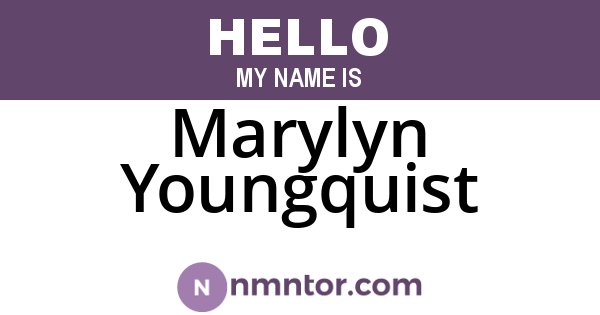 Marylyn Youngquist