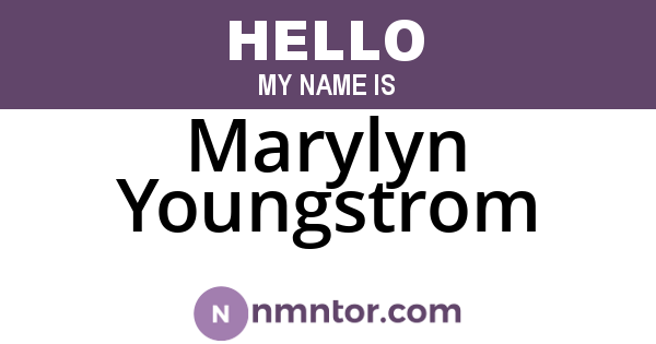 Marylyn Youngstrom
