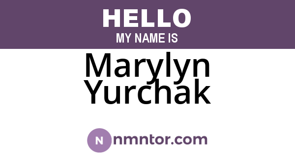 Marylyn Yurchak